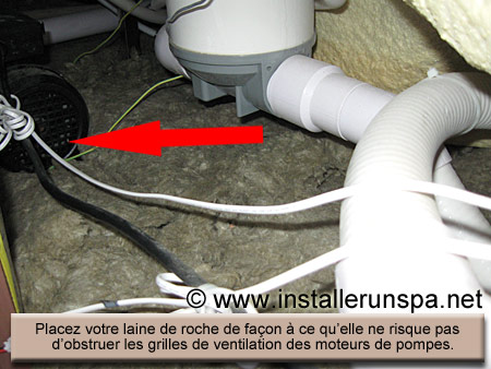 Hivernage d'un spa.